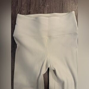 Year of Ours XS XSMALL Cream Ribbed Leggings